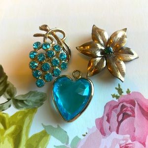 Vintage Brooch Pendant lot